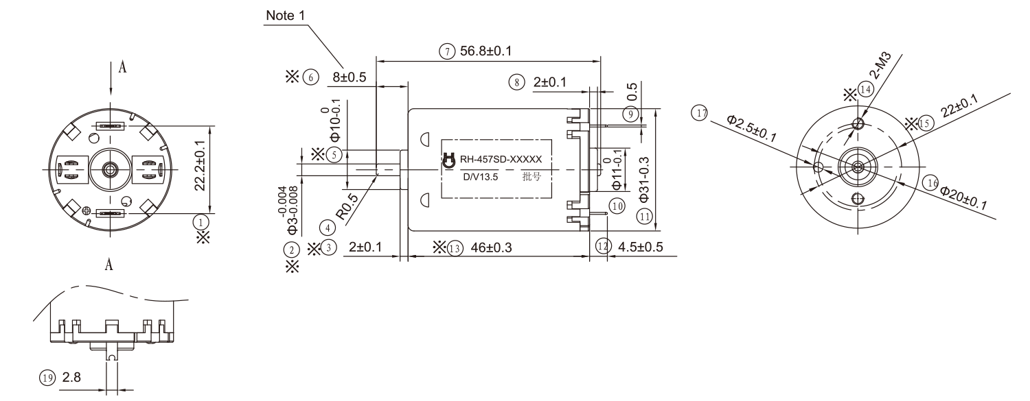 DC-Motor_RH-457_Outline-drawing